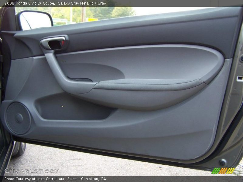 Galaxy Gray Metallic / Gray 2008 Honda Civic LX Coupe