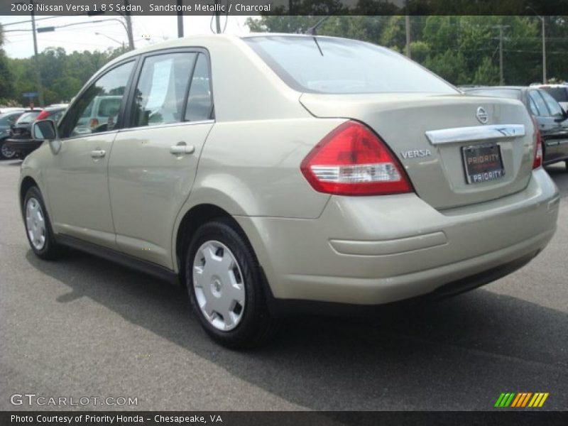 Sandstone Metallic / Charcoal 2008 Nissan Versa 1.8 S Sedan