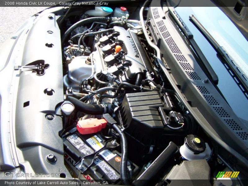 Galaxy Gray Metallic / Gray 2008 Honda Civic LX Coupe