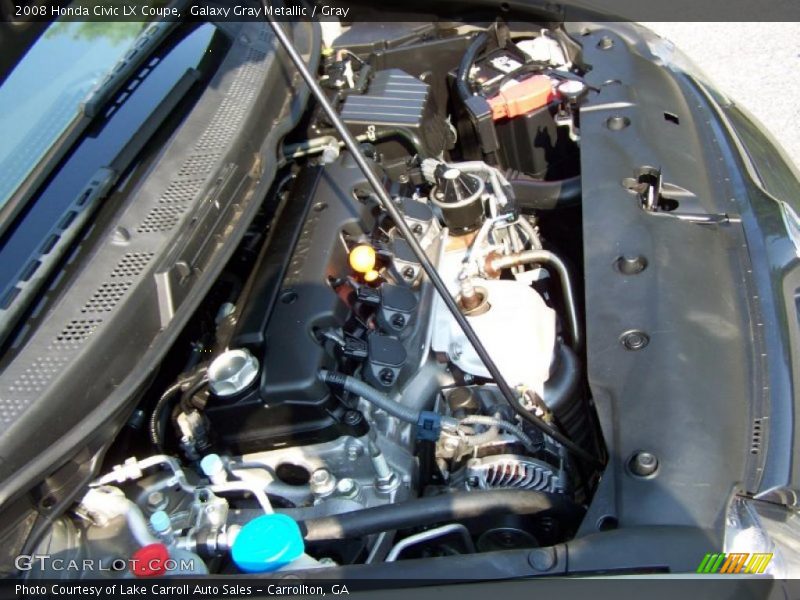 Galaxy Gray Metallic / Gray 2008 Honda Civic LX Coupe