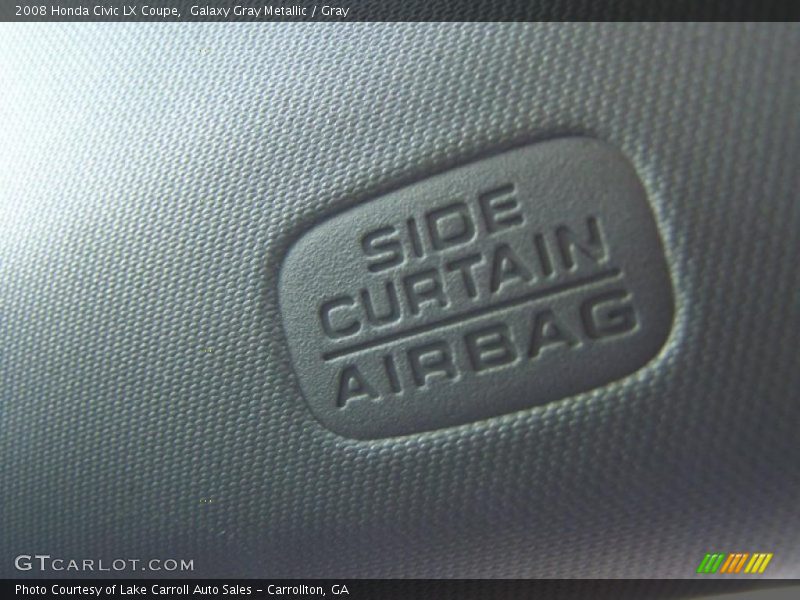 Galaxy Gray Metallic / Gray 2008 Honda Civic LX Coupe