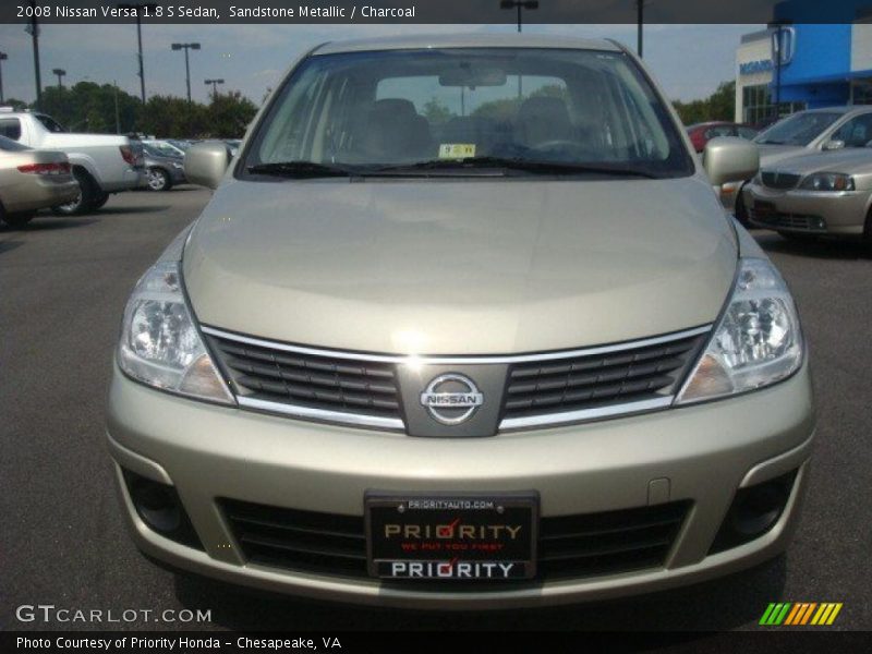 Sandstone Metallic / Charcoal 2008 Nissan Versa 1.8 S Sedan
