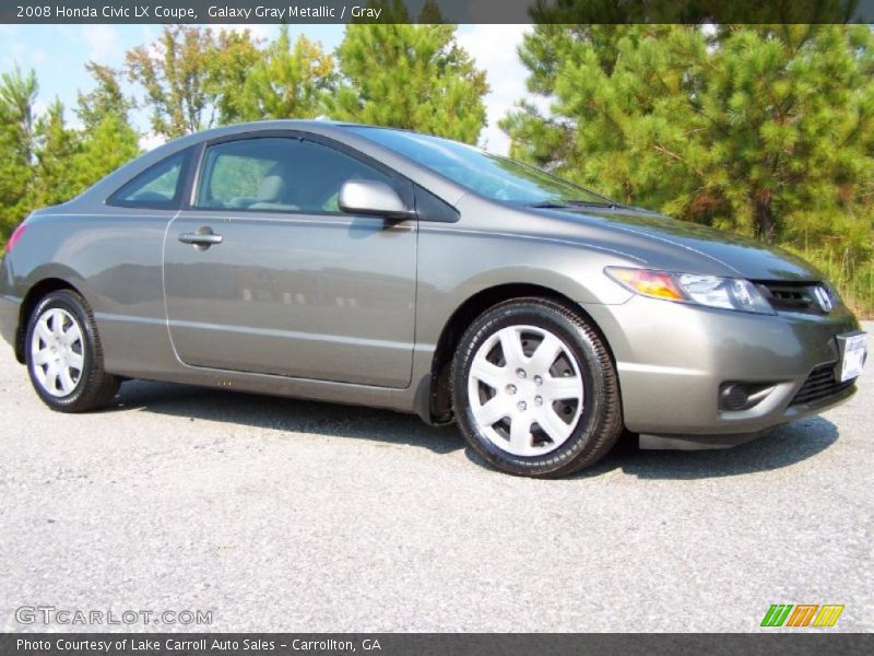 Galaxy Gray Metallic / Gray 2008 Honda Civic LX Coupe