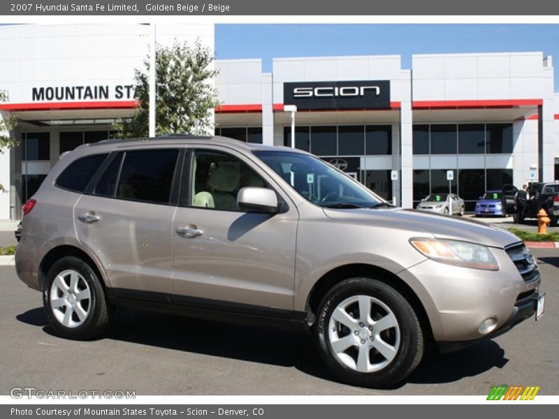 Golden Beige / Beige 2007 Hyundai Santa Fe Limited