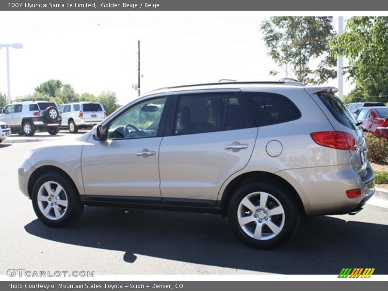 Golden Beige / Beige 2007 Hyundai Santa Fe Limited