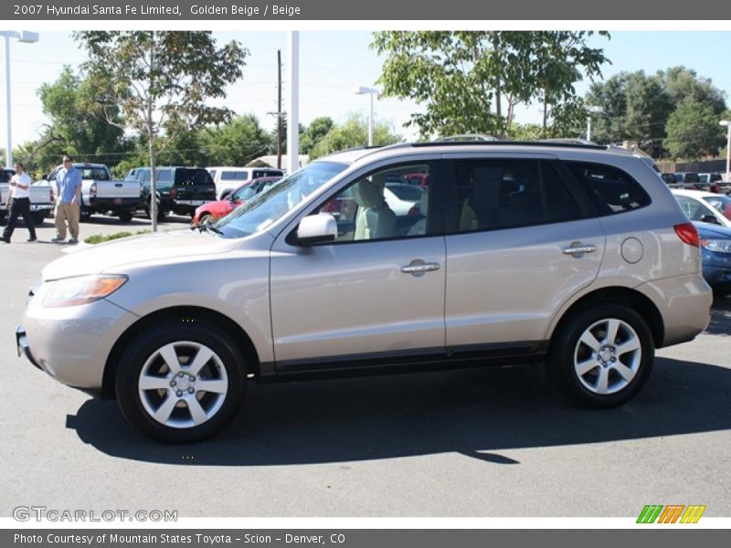Golden Beige / Beige 2007 Hyundai Santa Fe Limited