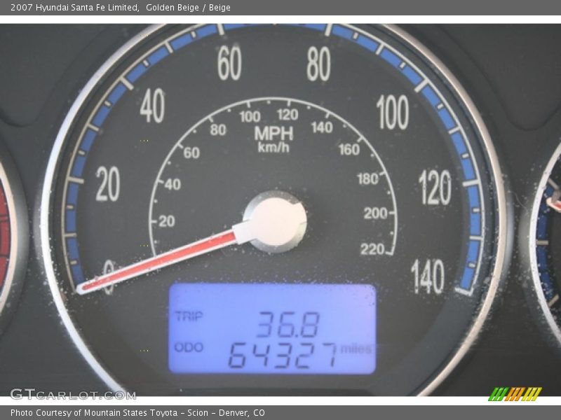 Golden Beige / Beige 2007 Hyundai Santa Fe Limited