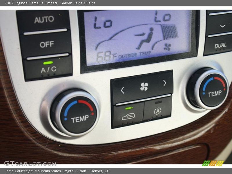 Golden Beige / Beige 2007 Hyundai Santa Fe Limited