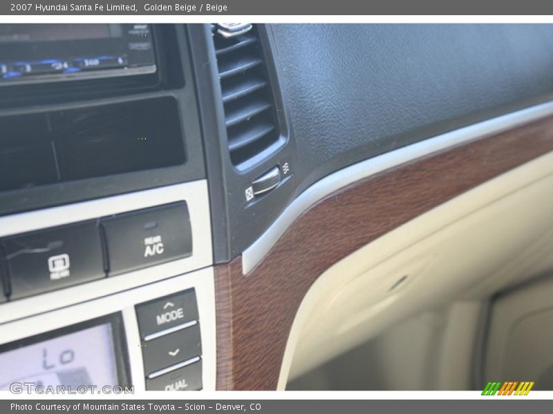 Golden Beige / Beige 2007 Hyundai Santa Fe Limited