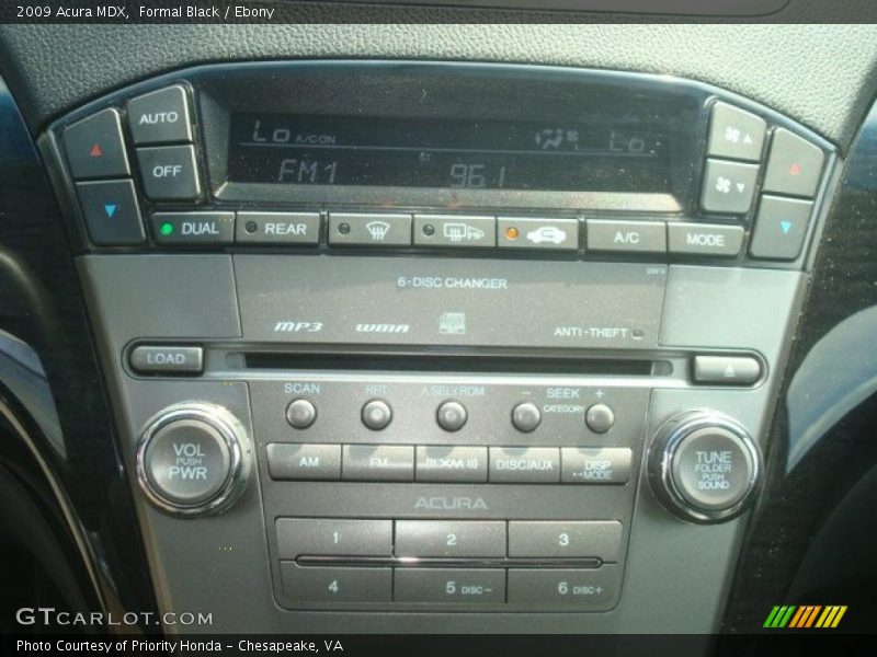Formal Black / Ebony 2009 Acura MDX