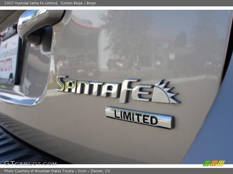 Golden Beige / Beige 2007 Hyundai Santa Fe Limited