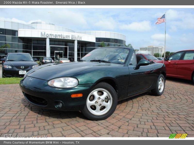 Emerald Mica / Black 2000 Mazda MX-5 Miata Roadster