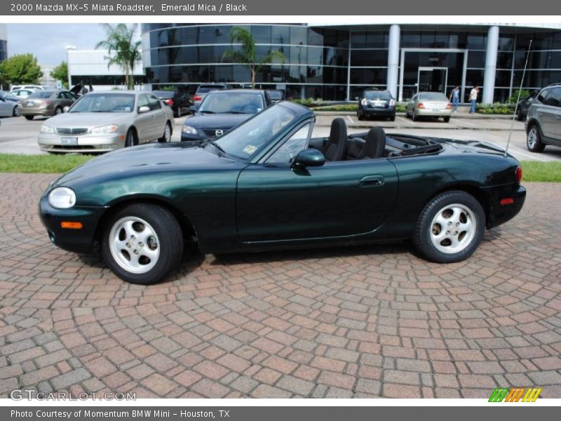 Emerald Mica / Black 2000 Mazda MX-5 Miata Roadster