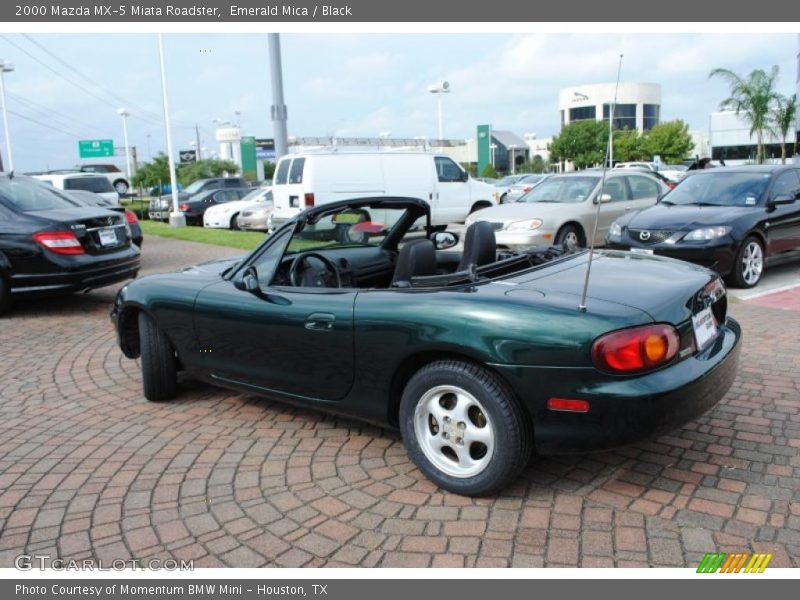 Emerald Mica / Black 2000 Mazda MX-5 Miata Roadster