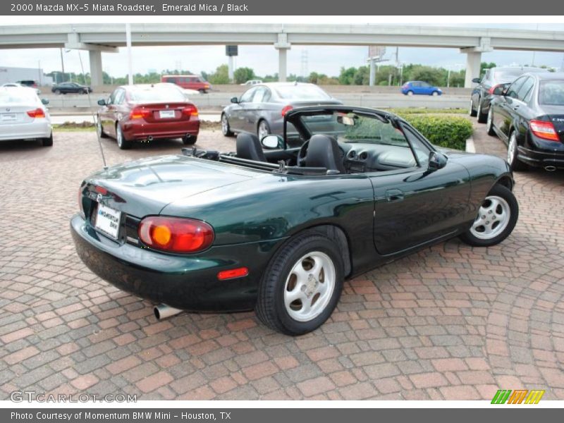 Emerald Mica / Black 2000 Mazda MX-5 Miata Roadster