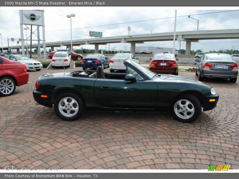 Emerald Mica / Black 2000 Mazda MX-5 Miata Roadster