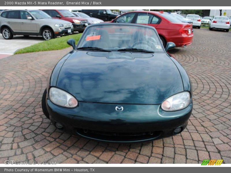 Emerald Mica / Black 2000 Mazda MX-5 Miata Roadster