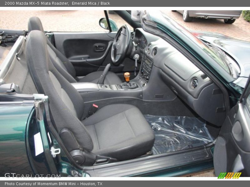 Emerald Mica / Black 2000 Mazda MX-5 Miata Roadster