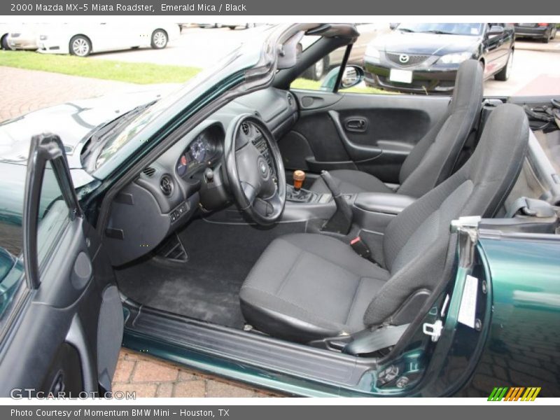 Emerald Mica / Black 2000 Mazda MX-5 Miata Roadster