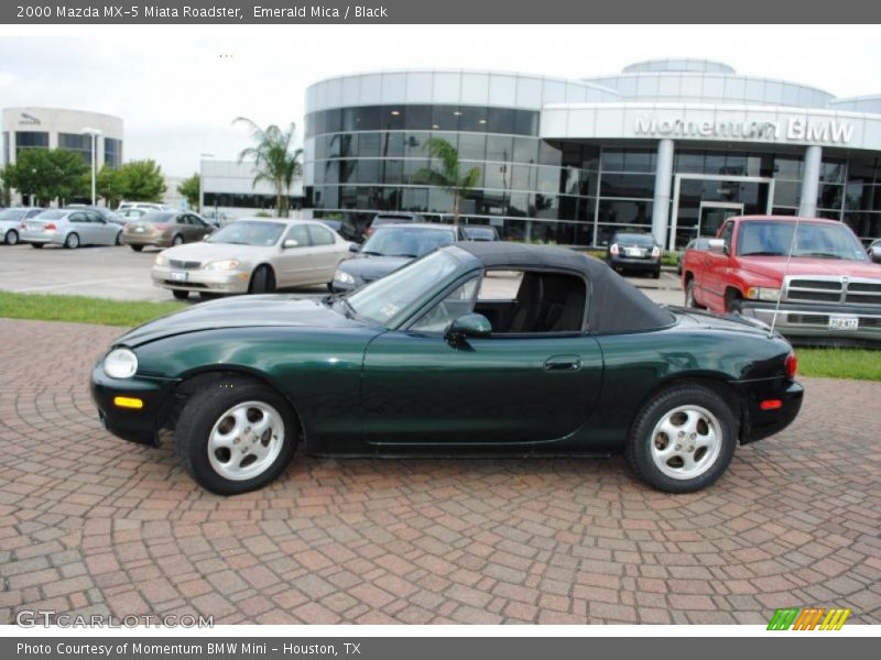 Emerald Mica / Black 2000 Mazda MX-5 Miata Roadster