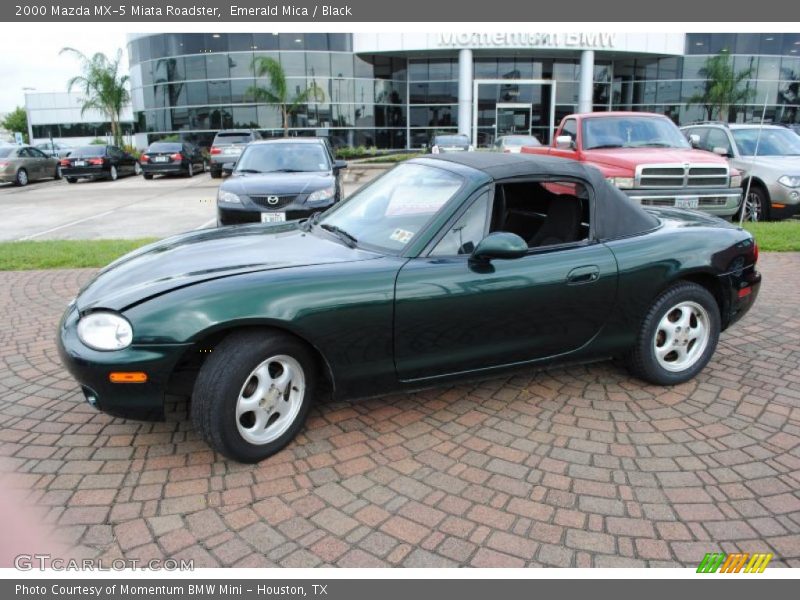 Emerald Mica / Black 2000 Mazda MX-5 Miata Roadster