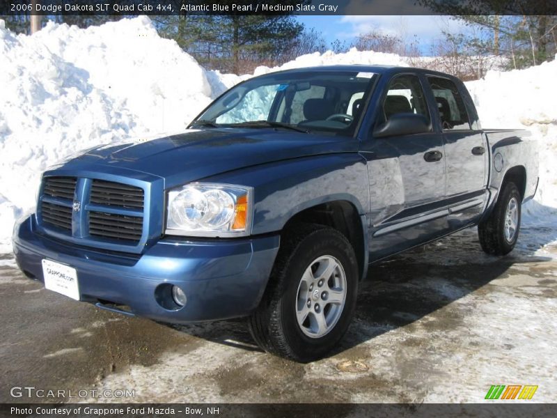 Atlantic Blue Pearl / Medium Slate Gray 2006 Dodge Dakota SLT Quad Cab 4x4