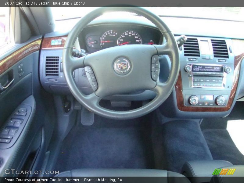 Blue Chip / Ebony 2007 Cadillac DTS Sedan