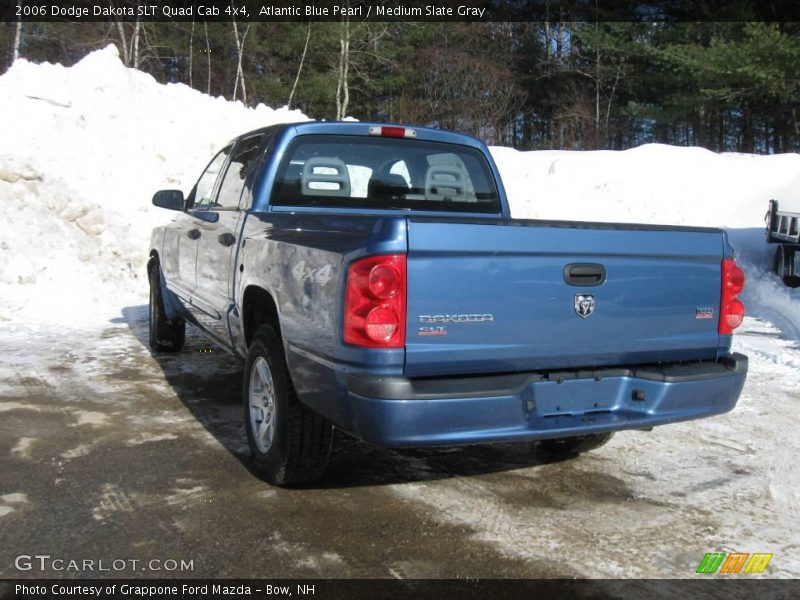 Atlantic Blue Pearl / Medium Slate Gray 2006 Dodge Dakota SLT Quad Cab 4x4