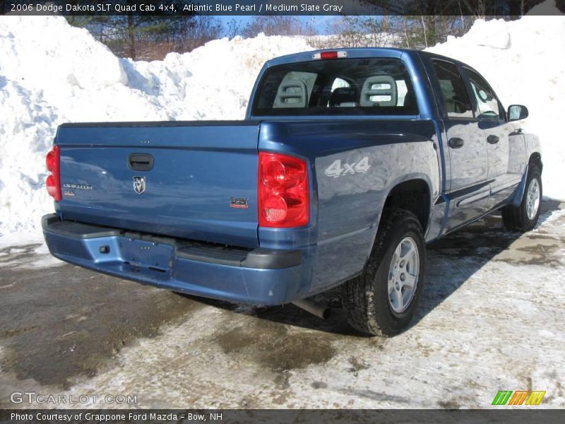 Atlantic Blue Pearl / Medium Slate Gray 2006 Dodge Dakota SLT Quad Cab 4x4