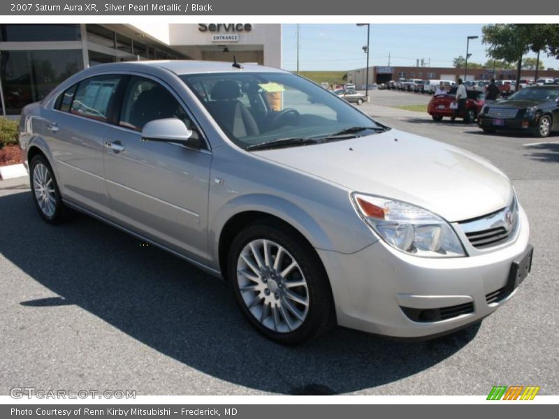 Silver Pearl Metallic / Black 2007 Saturn Aura XR