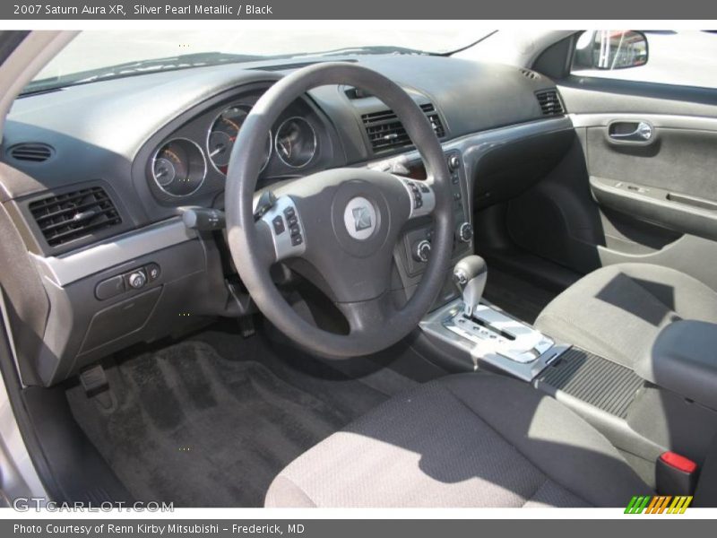 Silver Pearl Metallic / Black 2007 Saturn Aura XR