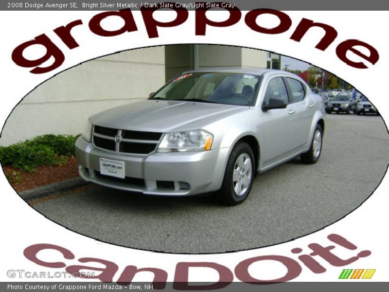 Bright Silver Metallic / Dark Slate Gray/Light Slate Gray 2008 Dodge Avenger SE