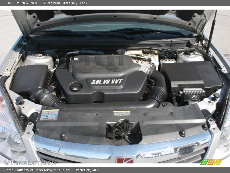 Silver Pearl Metallic / Black 2007 Saturn Aura XR