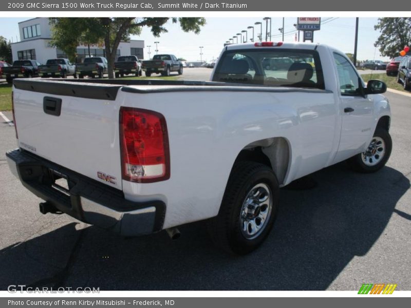 Summit White / Dark Titanium 2009 GMC Sierra 1500 Work Truck Regular Cab