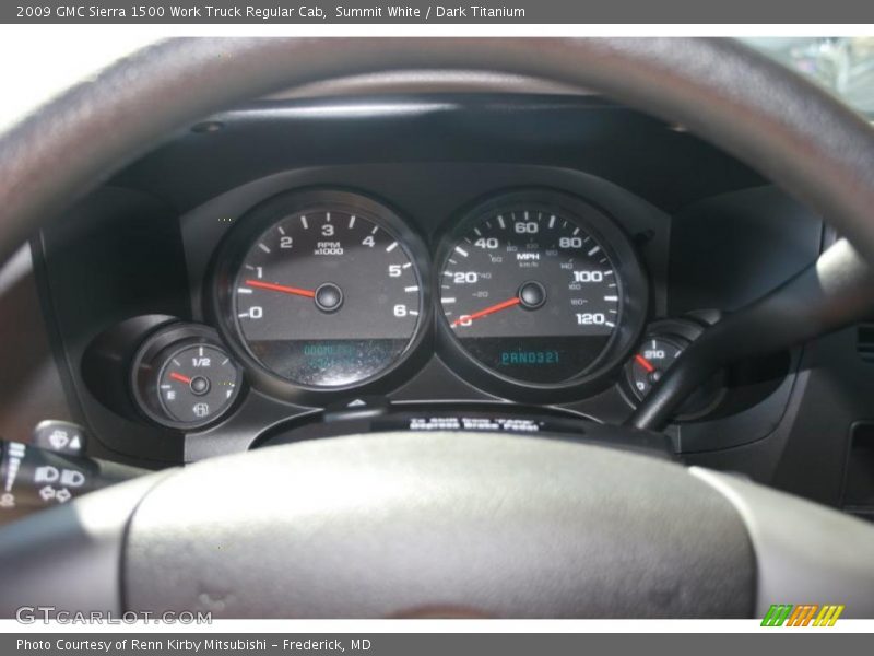 Summit White / Dark Titanium 2009 GMC Sierra 1500 Work Truck Regular Cab
