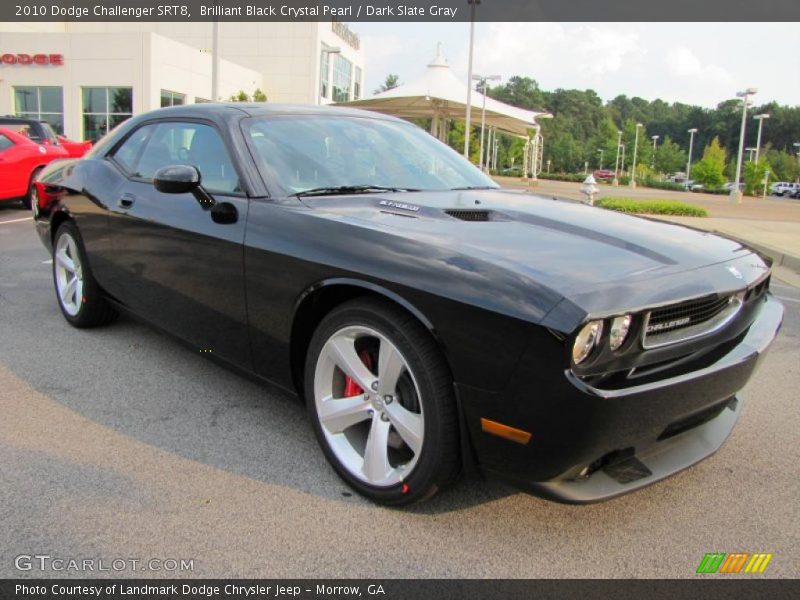 Brilliant Black Crystal Pearl / Dark Slate Gray 2010 Dodge Challenger SRT8