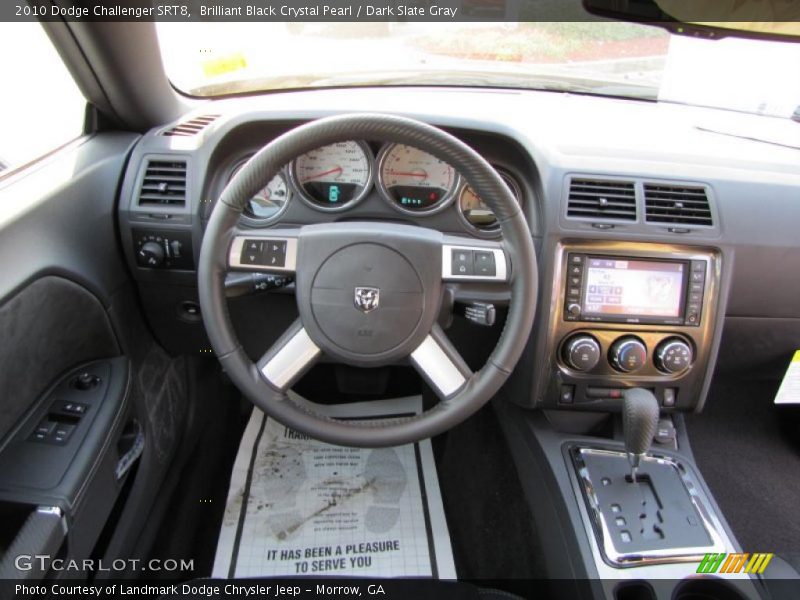 Brilliant Black Crystal Pearl / Dark Slate Gray 2010 Dodge Challenger SRT8