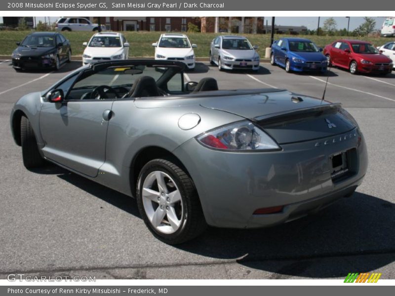 Satin Meisai Gray Pearl / Dark Charcoal 2008 Mitsubishi Eclipse Spyder GS
