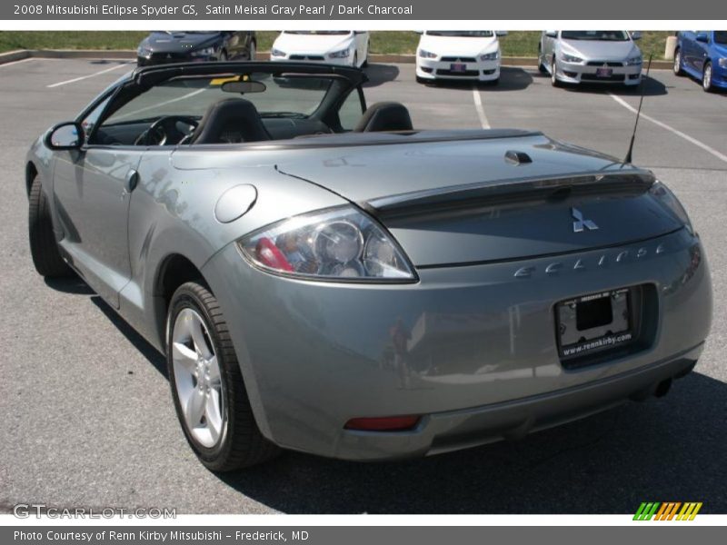 Satin Meisai Gray Pearl / Dark Charcoal 2008 Mitsubishi Eclipse Spyder GS