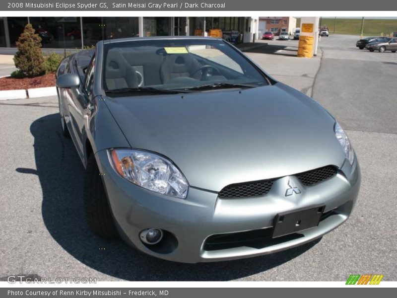 Satin Meisai Gray Pearl / Dark Charcoal 2008 Mitsubishi Eclipse Spyder GS