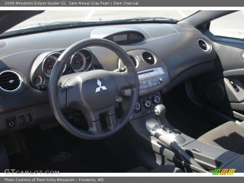 Satin Meisai Gray Pearl / Dark Charcoal 2008 Mitsubishi Eclipse Spyder GS