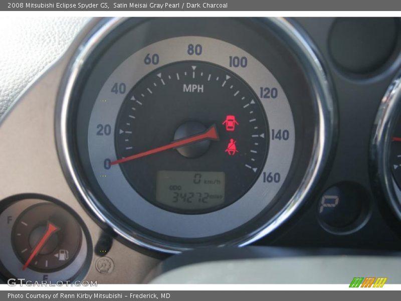 Satin Meisai Gray Pearl / Dark Charcoal 2008 Mitsubishi Eclipse Spyder GS