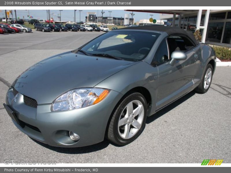 Satin Meisai Gray Pearl / Dark Charcoal 2008 Mitsubishi Eclipse Spyder GS