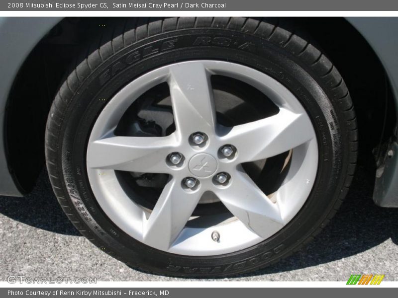 Satin Meisai Gray Pearl / Dark Charcoal 2008 Mitsubishi Eclipse Spyder GS