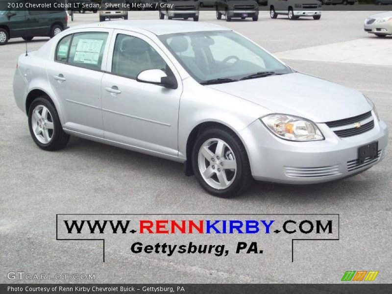 Silver Ice Metallic / Gray 2010 Chevrolet Cobalt LT Sedan