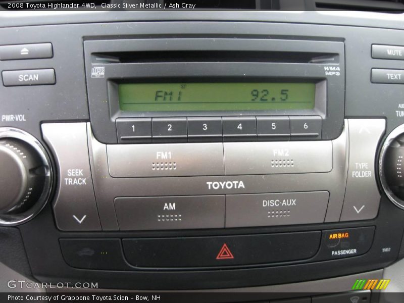 Classic Silver Metallic / Ash Gray 2008 Toyota Highlander 4WD