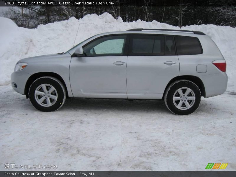 Classic Silver Metallic / Ash Gray 2008 Toyota Highlander 4WD