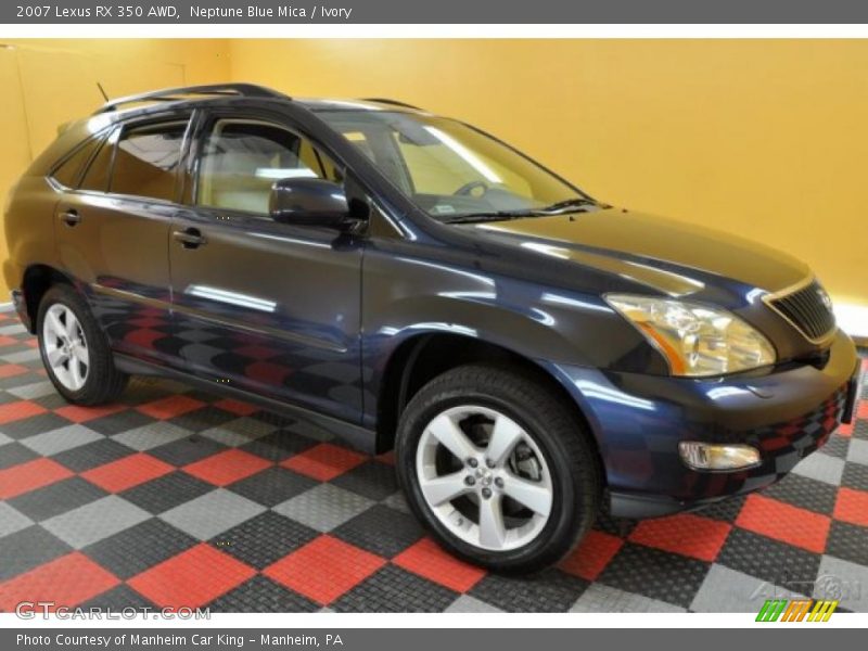 Neptune Blue Mica / Ivory 2007 Lexus RX 350 AWD
