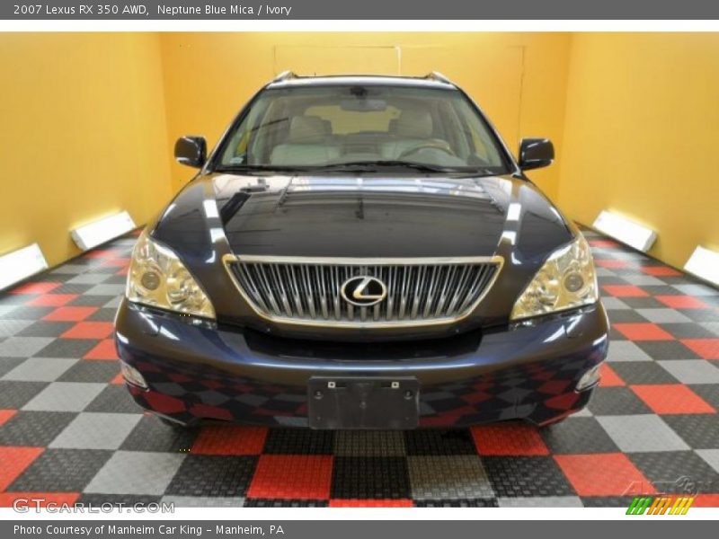 Neptune Blue Mica / Ivory 2007 Lexus RX 350 AWD