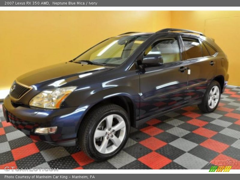 Neptune Blue Mica / Ivory 2007 Lexus RX 350 AWD